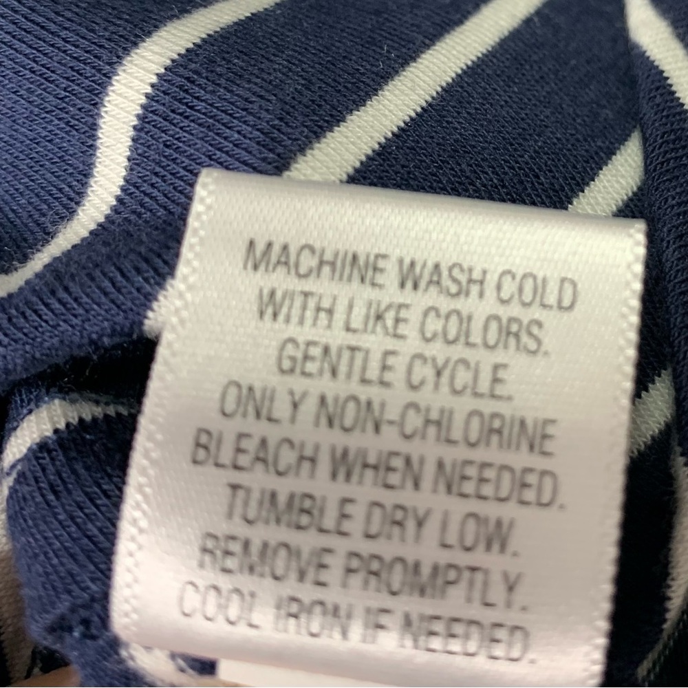 Sonoma White & Navy Striped Maxi Skirt MEDIUM NWT - Picture 8 of 9